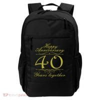Happy Anniversary 40 Years Together Backpack thumb 0