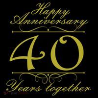 Happy Anniversary 40 Years Together Coffee Mug thumb 5