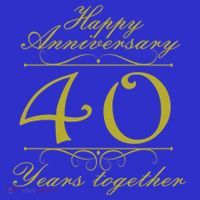 Happy Anniversary 40 Years Together Tumbler thumb 3
