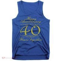 Happy Anniversary 40 Years Together Tank Top thumb 0
