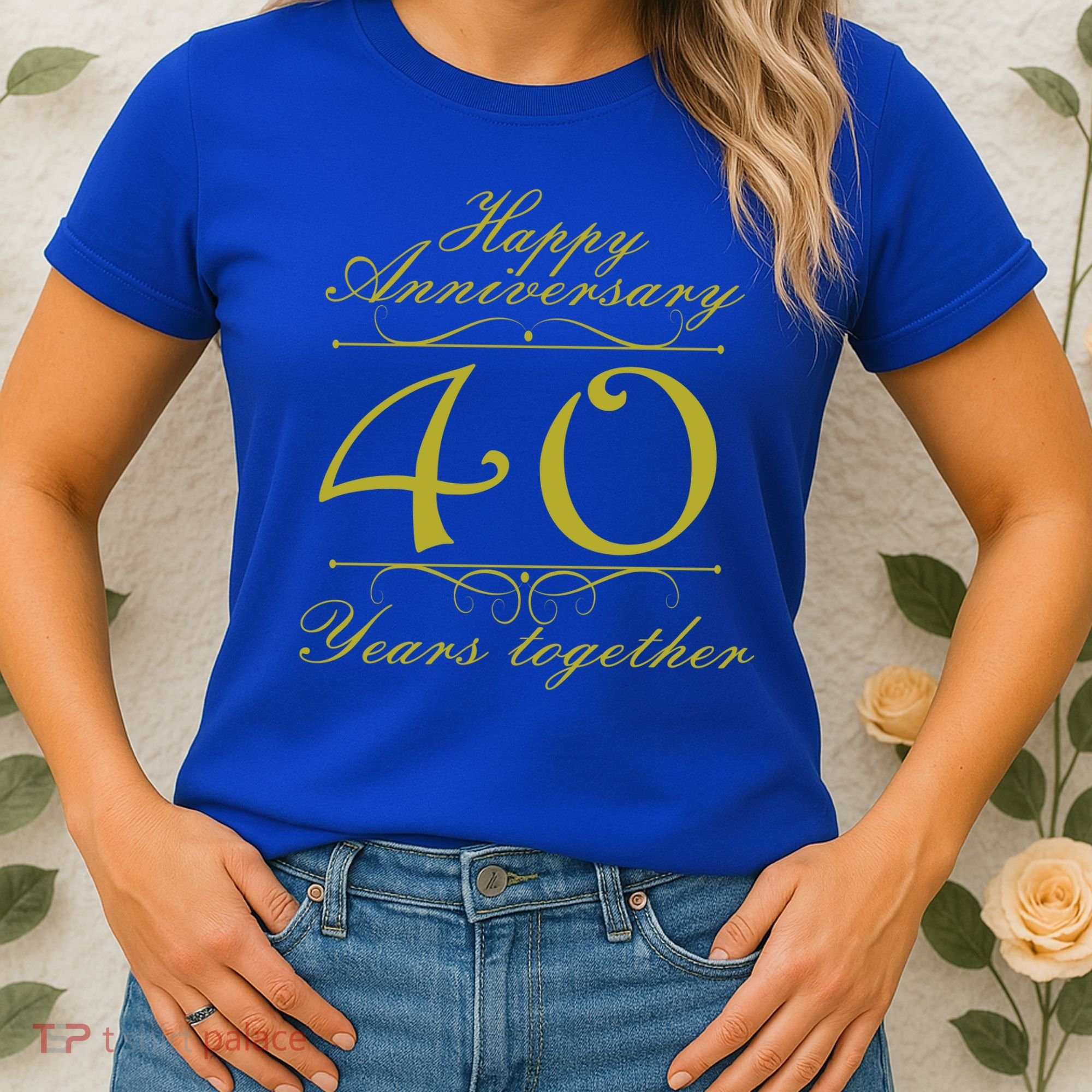 Happy Anniversary 40 Years Together Women's T-Shirt