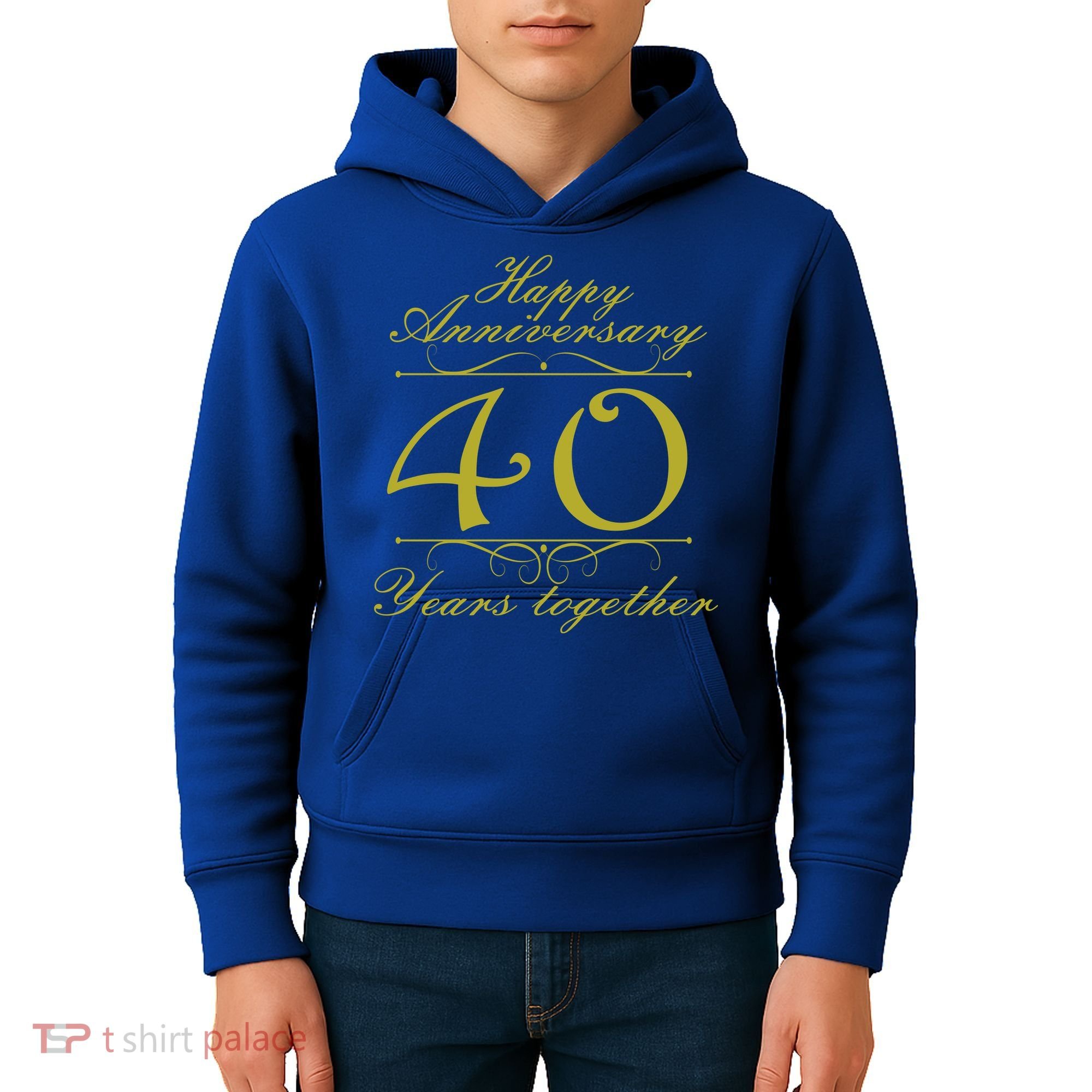 Happy Anniversary 40 Years Together Kids Hoodie
