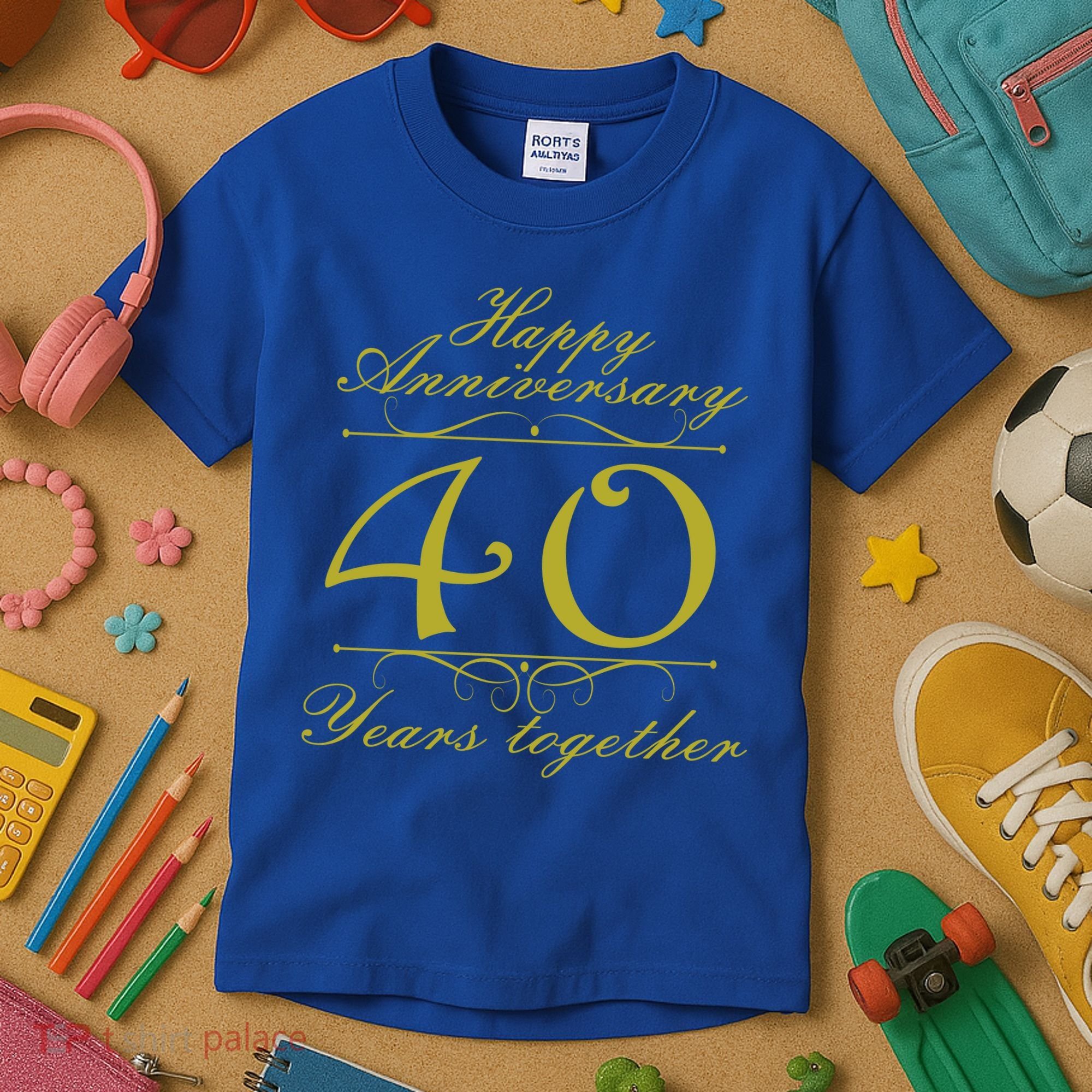 Happy Anniversary 40 Years Together Kids T-Shirt