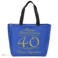 Happy Anniversary 40 Years Together Tote Bag thumb 0