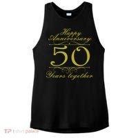 Happy Anniversary 50 Years Together Ladies PosiCharge Tri-Blend Wicking Tank thumb 0