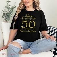 Happy Anniversary 50 Years Together Comfort Colors T-Shirt thumb 2