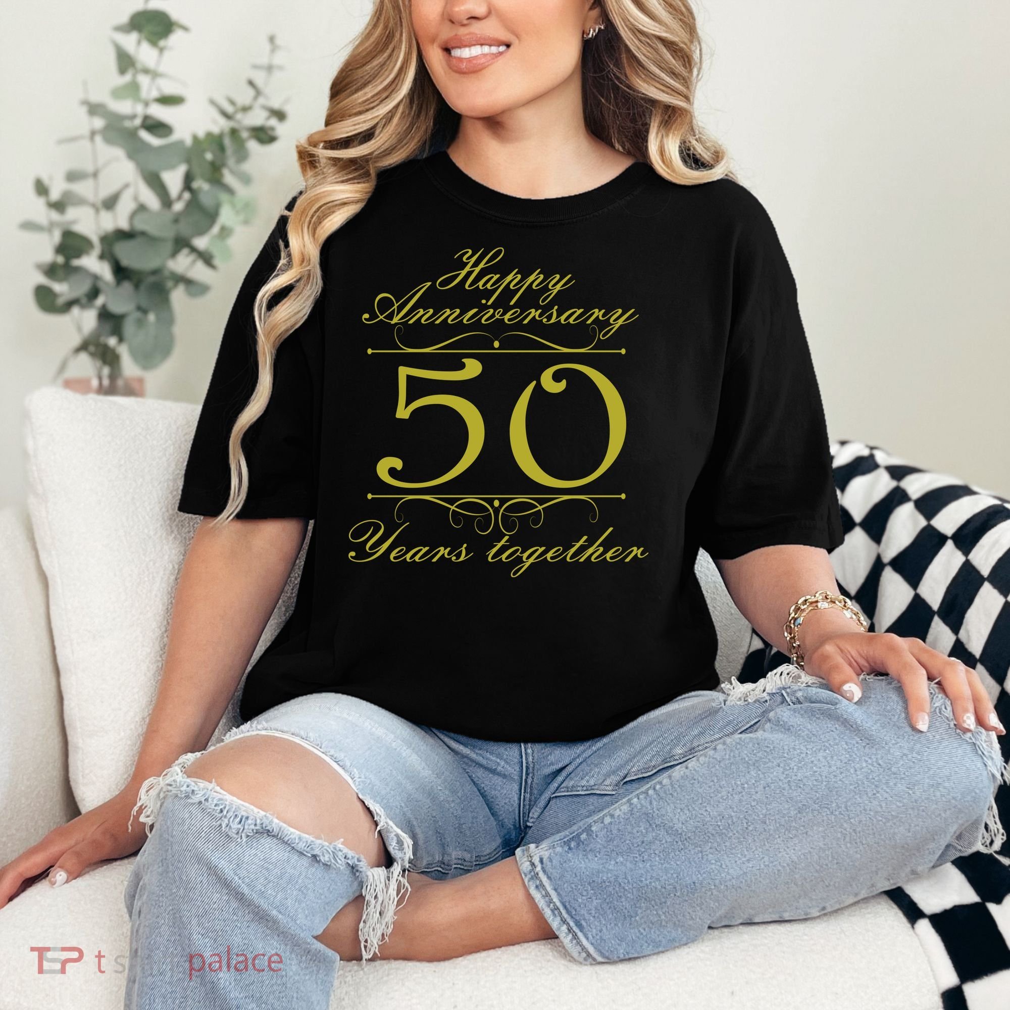 Happy Anniversary 50 Years Together Comfort Colors T-Shirt