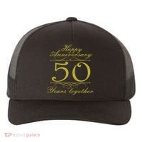 Happy Anniversary 50 Years Together Yupoong Adult 5-Panel Trucker Hat thumb 0