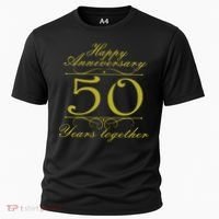 Happy Anniversary 50 Years Together Cooling Performance Crew T-Shirt thumb 0
