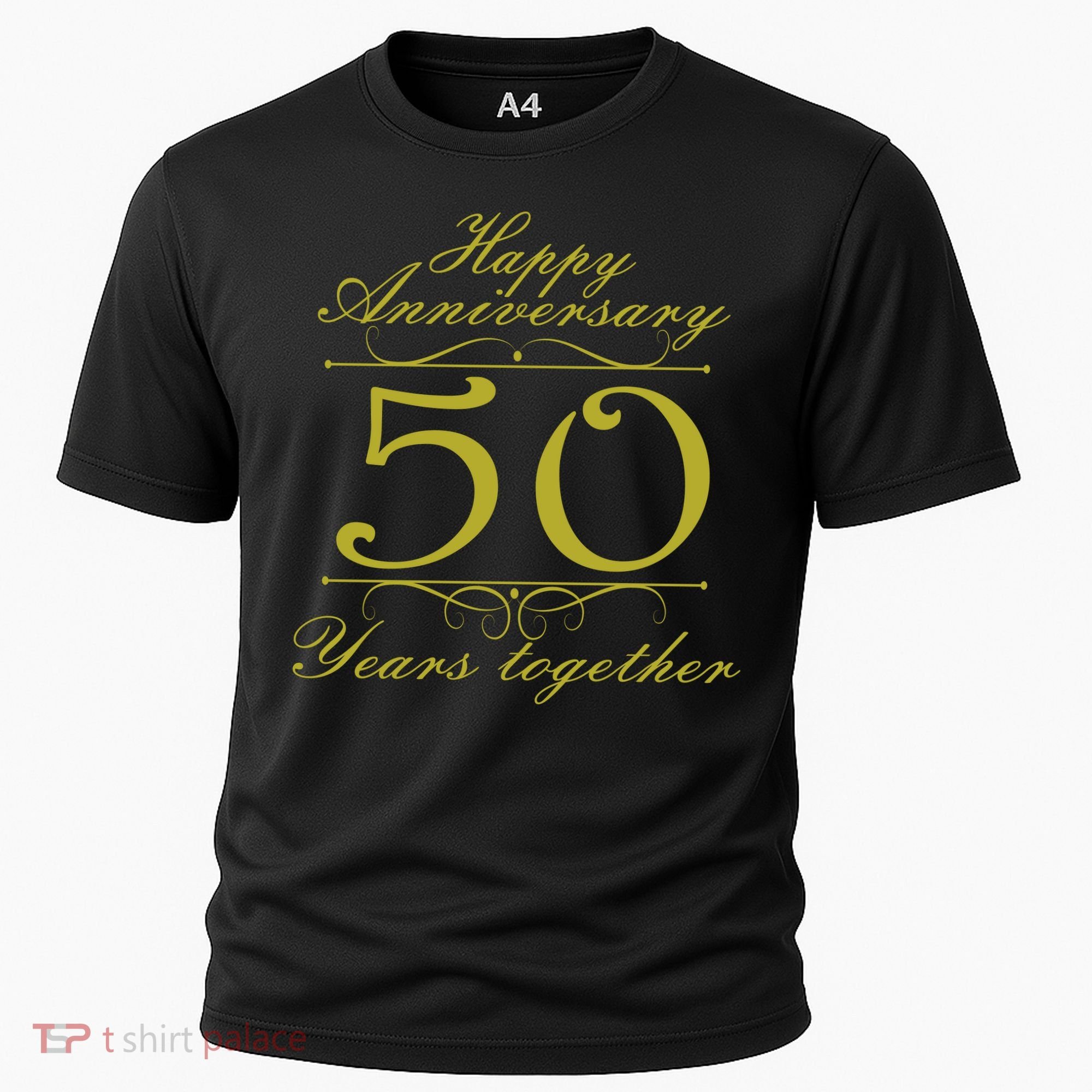 Happy Anniversary 50 Years Together Cooling Performance Crew T-Shirt