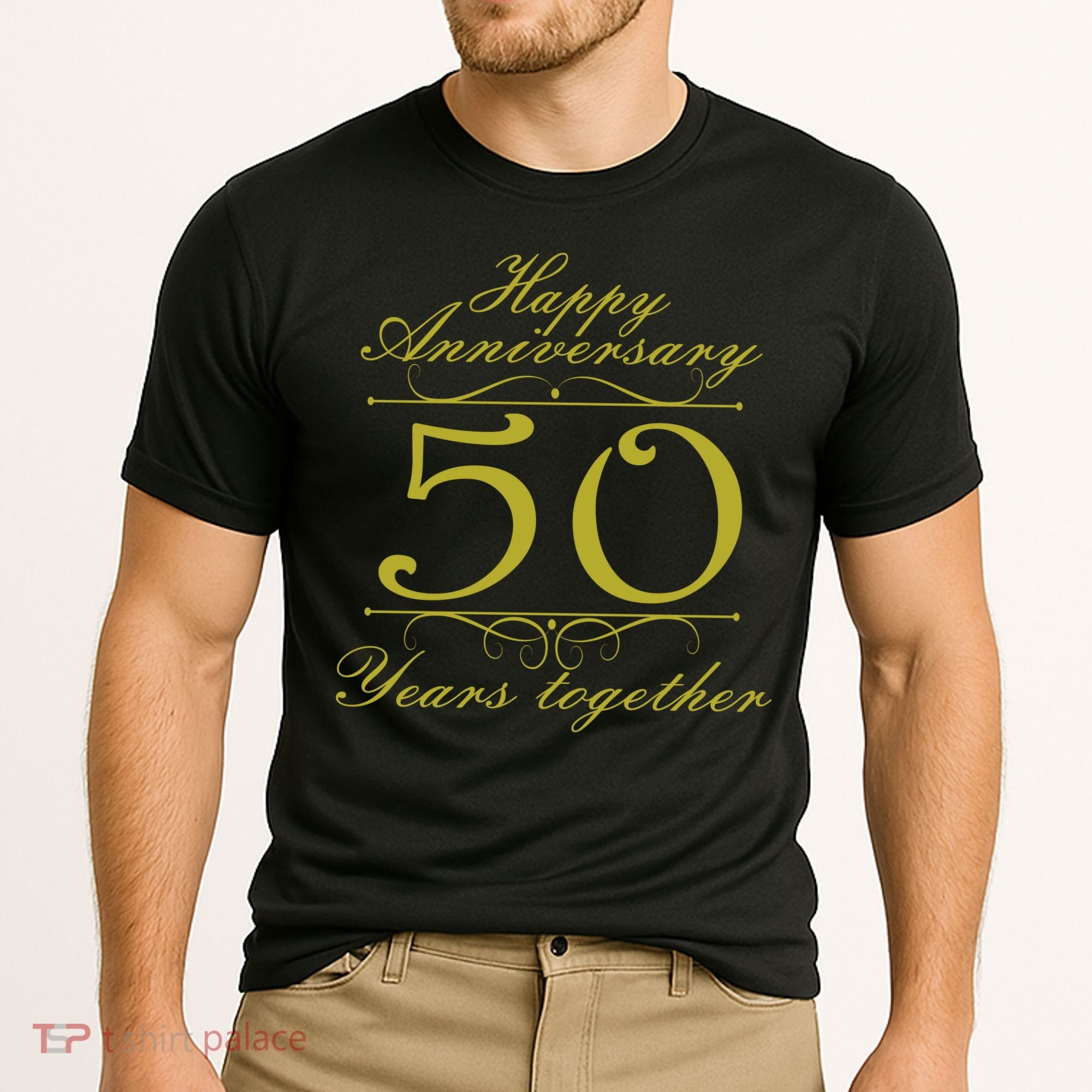 Happy Anniversary 50 Years Together Cooling Performance Crew T-Shirt