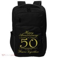 Happy Anniversary 50 Years Together Impact Tech Backpack thumb 0
