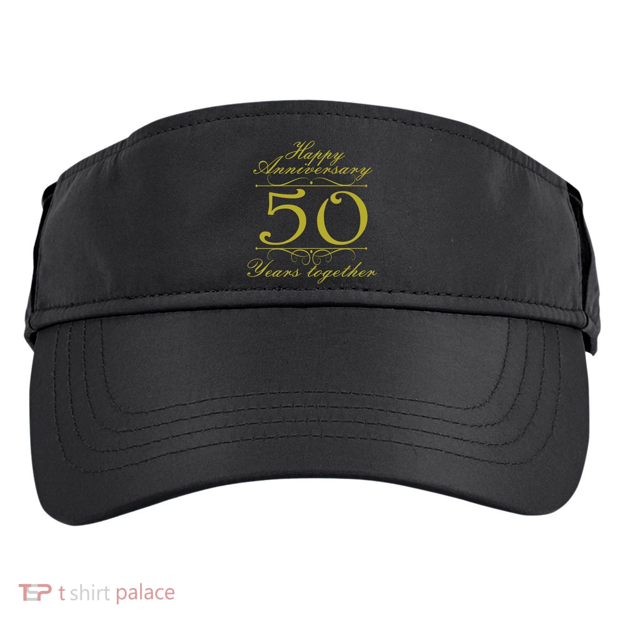 Happy Anniversary 50 Years Together Adult Drive Performance Visor