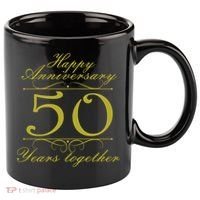 Happy Anniversary 50 Years Together 11oz C Handle Ceramic Mug thumb 0