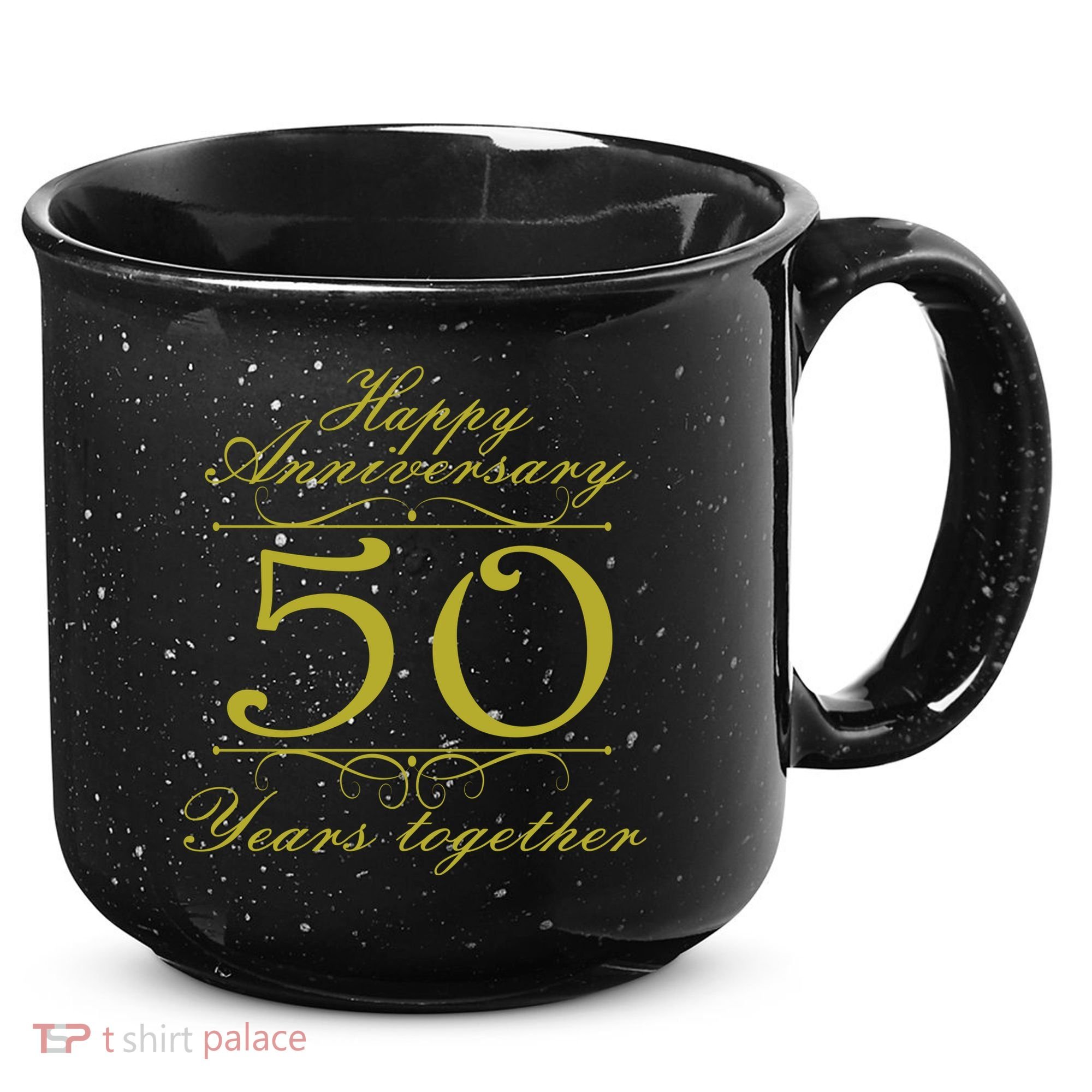 Happy Anniversary 50 Years Together 15oz Campfire Ceramic Mug