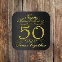Happy Anniversary 50 Years Together Coaster thumb 0