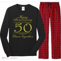 Happy Anniversary 50 Years Together Long Sleeve Pajama Set thumb 0