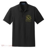 Happy Anniversary 50 Years Together Dry Zone Grid Polo thumb 0
