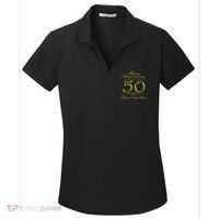 Happy Anniversary 50 Years Together Women's Dry Zone Grid Polo thumb 0