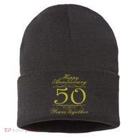 Happy Anniversary 50 Years Together Sustainable Knit Beanie thumb 0