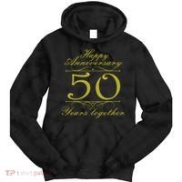 Happy Anniversary 50 Years Together Tie Dye Hoodie thumb 0