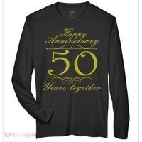 Happy Anniversary 50 Years Together Zone Performance Long-Sleeve T-Shirt thumb 0