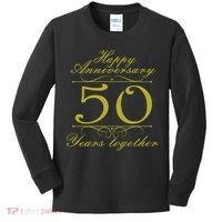 Happy Anniversary 50 Years Together Kids Long Sleeve Shirt thumb 0