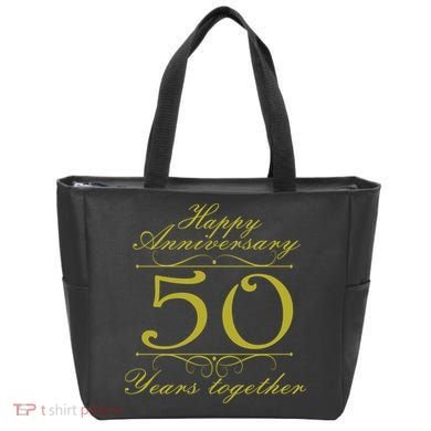 Happy Anniversary 50 Years Together Tote Bag