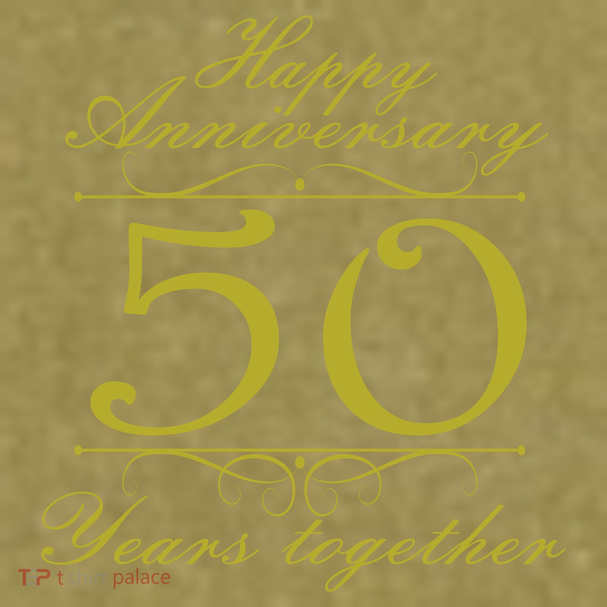Happy Anniversary 50 Years Together Garment-Dyed Women's Muscle Tee