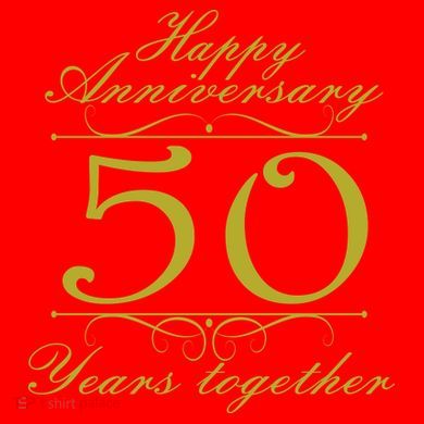 Happy Anniversary 50 Years Together Santa Hat