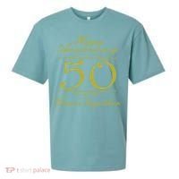 Happy Anniversary 50 Years Together Sueded Cloud Jersey T-Shirt thumb 0