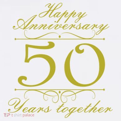 Happy Anniversary 50 Years Together Comfort Colors Garment-Dyed Hooded Sweatshirt