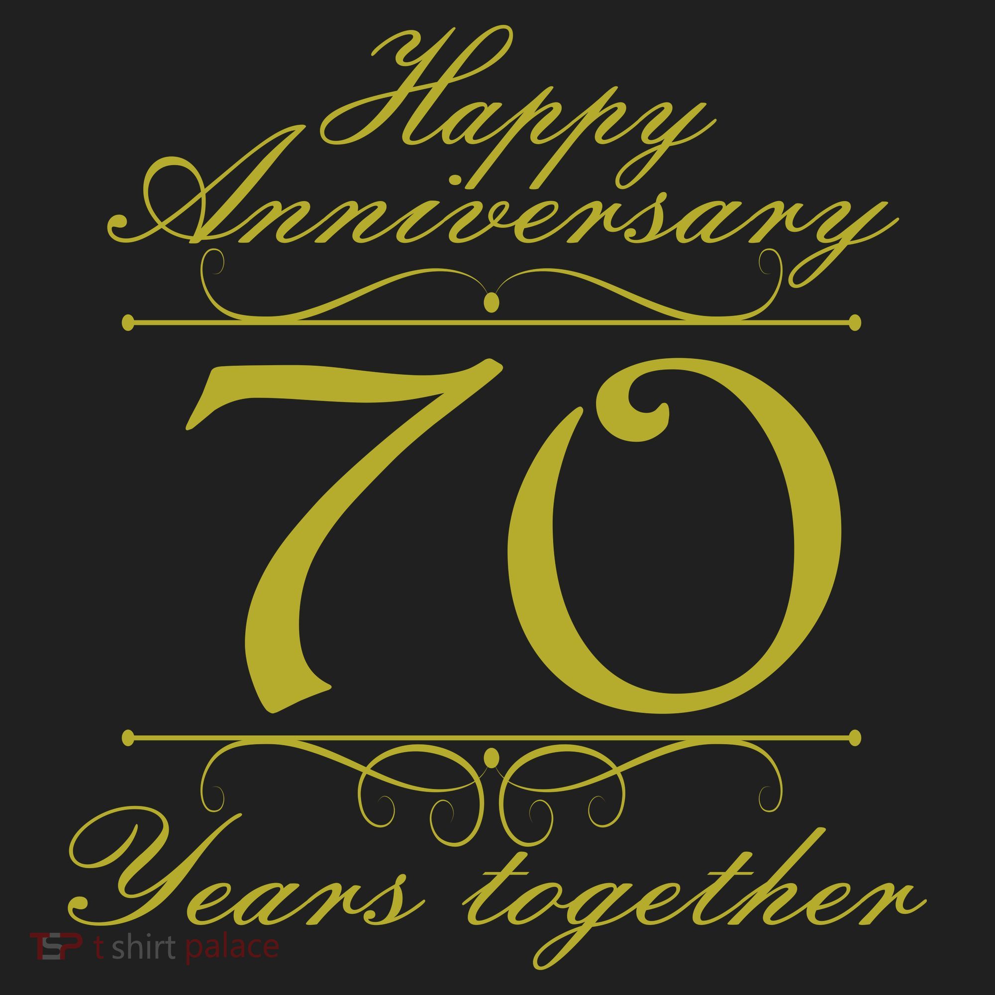 Happy Anniversary 70 Years Together Ladies Heavyweight Boxy Pullover Hoodie
