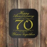 Happy Anniversary 70 Years Together Coaster thumb 0