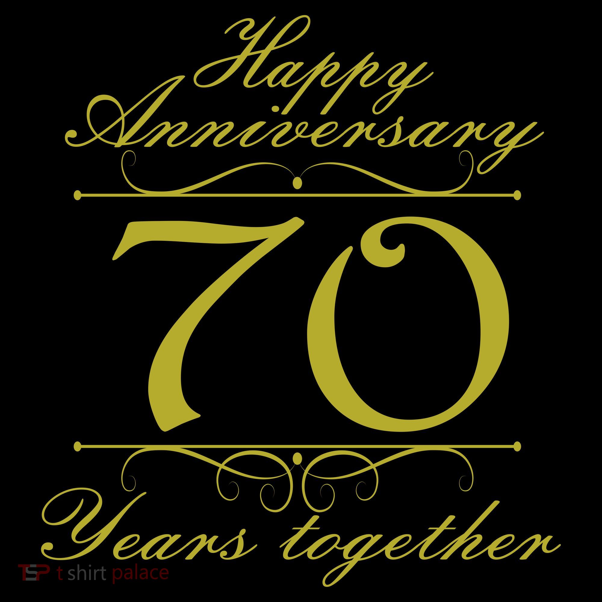 Happy Anniversary 70 Years Together Toddler Hoodie