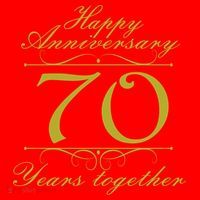 Happy Anniversary 70 Years Together Santa Hat thumb 1