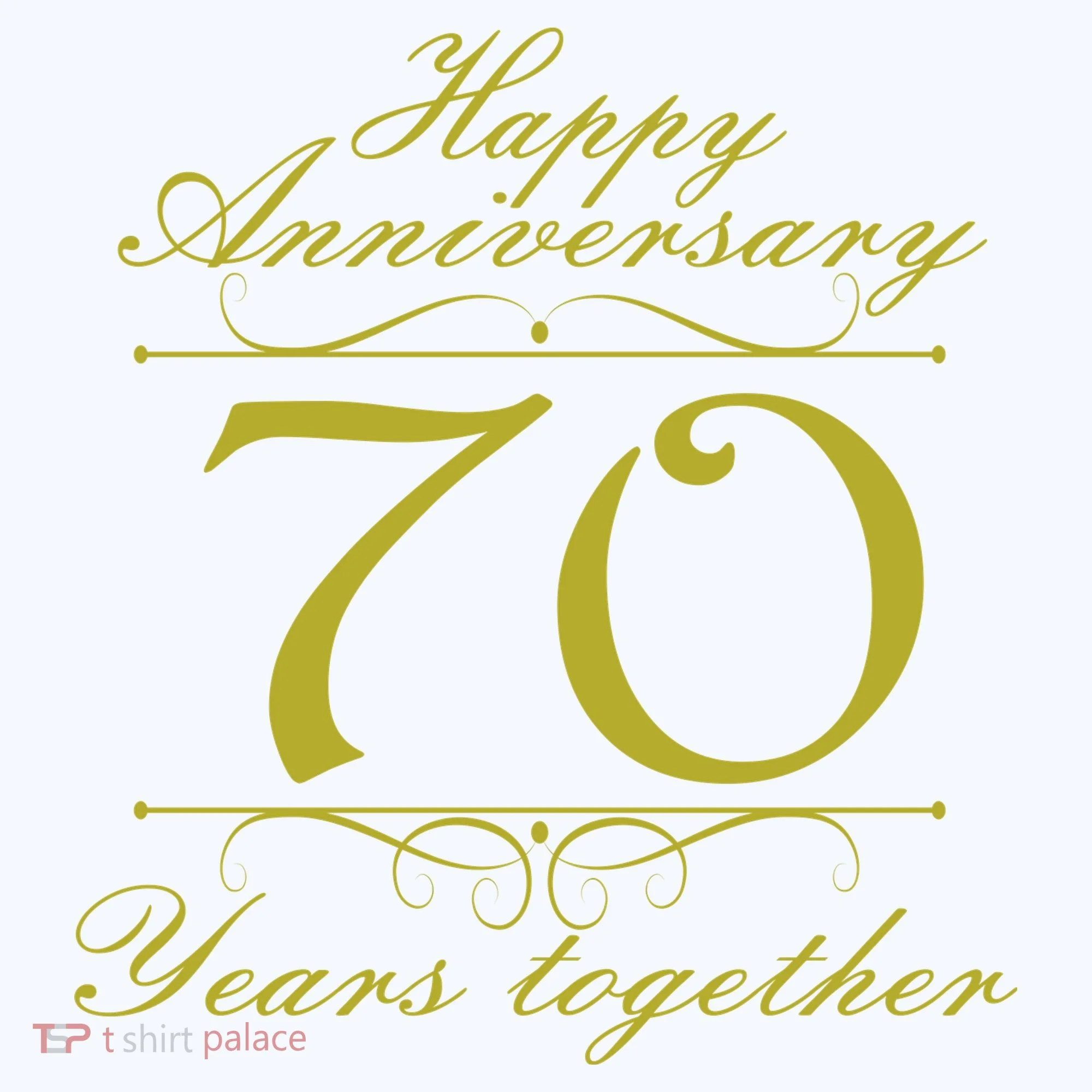 Happy Anniversary 70 Years Together Doggie Tank