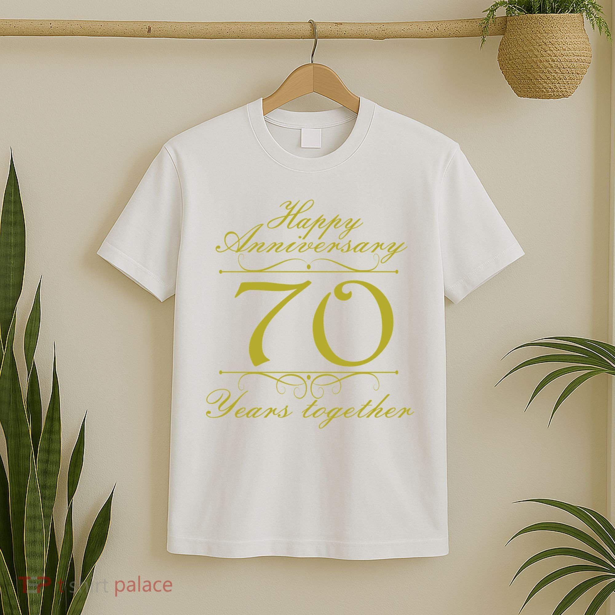 Happy Anniversary 70 Years Together T-Shirt