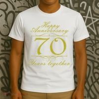 Happy Anniversary 70 Years Together T-Shirt thumb 3