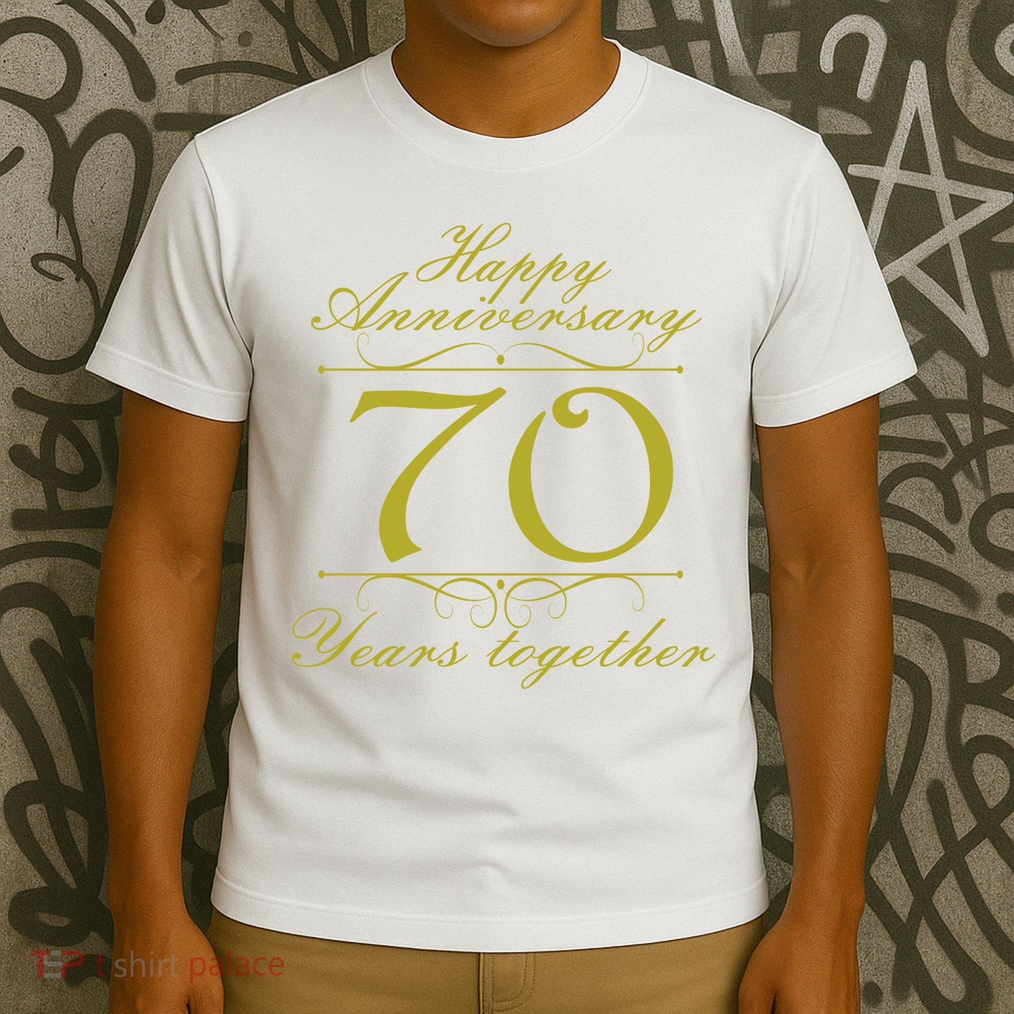Happy Anniversary 70 Years Together T-Shirt