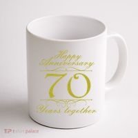 Happy Anniversary 70 Years Together Coffee Mug thumb 1