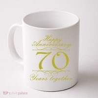 Happy Anniversary 70 Years Together Coffee Mug thumb 0