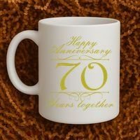 Happy Anniversary 70 Years Together Coffee Mug thumb 2