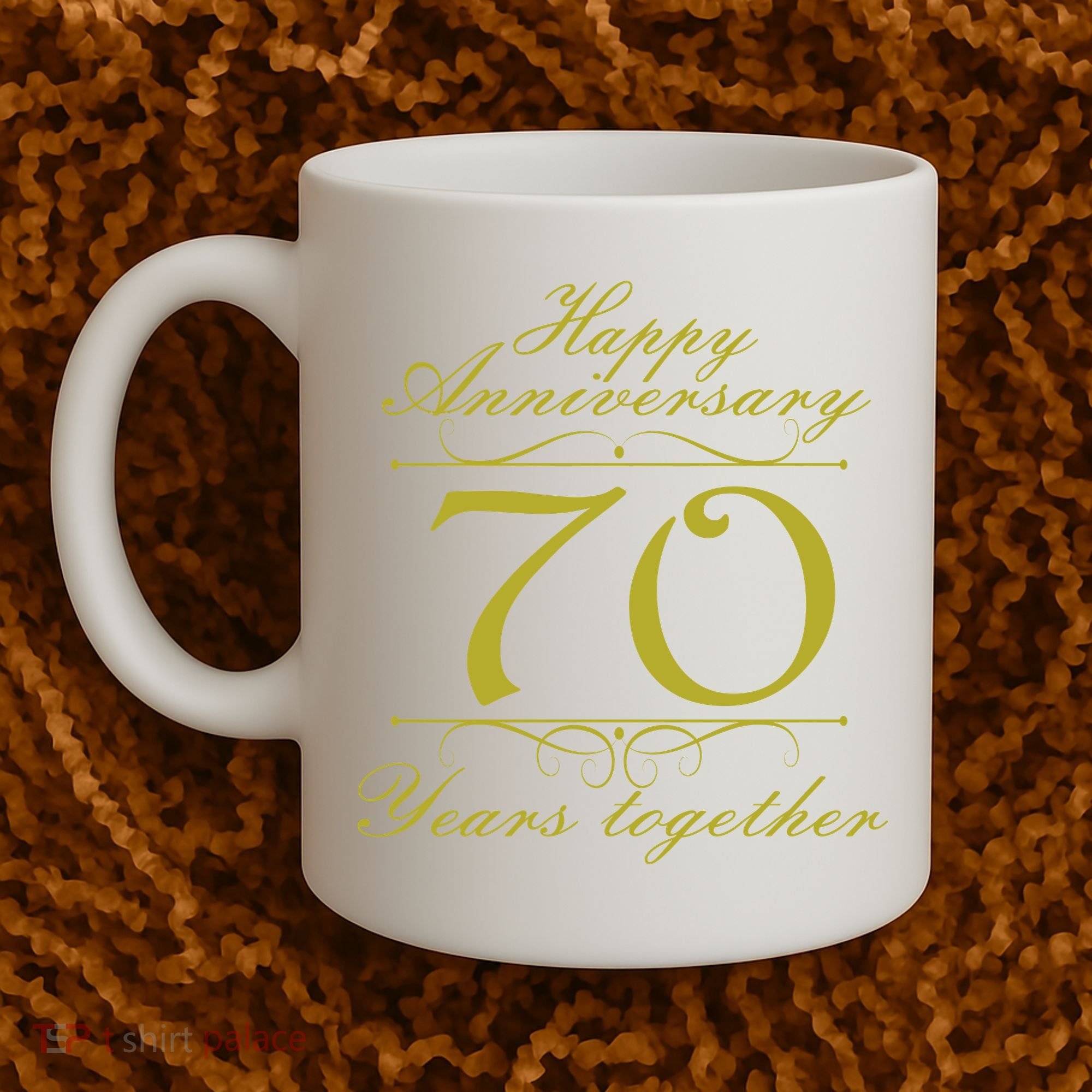 Happy Anniversary 70 Years Together Coffee Mug
