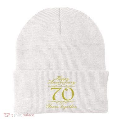Happy Anniversary 70 Years Together Beanie