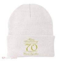 Happy Anniversary 70 Years Together Beanie thumb 0