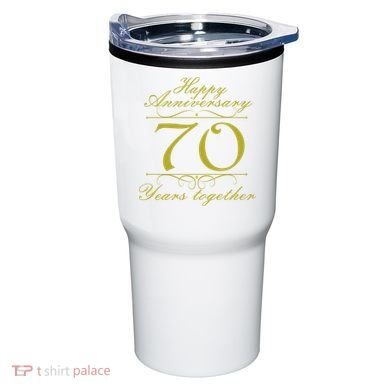 Happy Anniversary 70 Years Together Tumbler