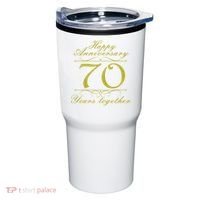 Happy Anniversary 70 Years Together Tumbler thumb 0