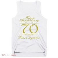 Happy Anniversary 70 Years Together Tank Top thumb 0
