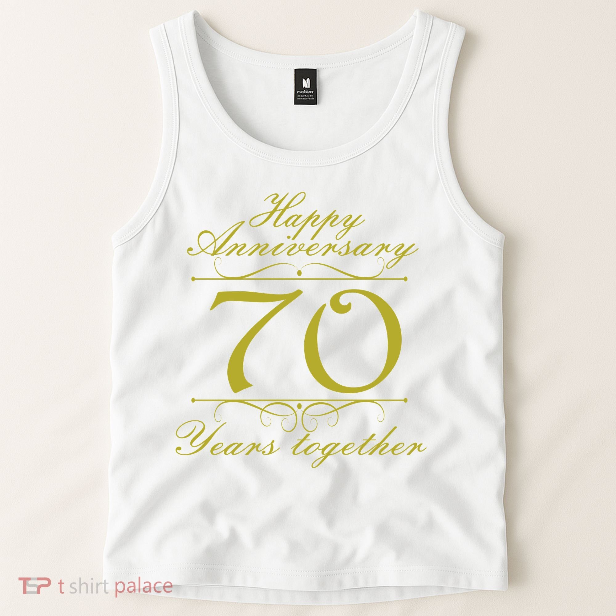 Happy Anniversary 70 Years Together Tank Top